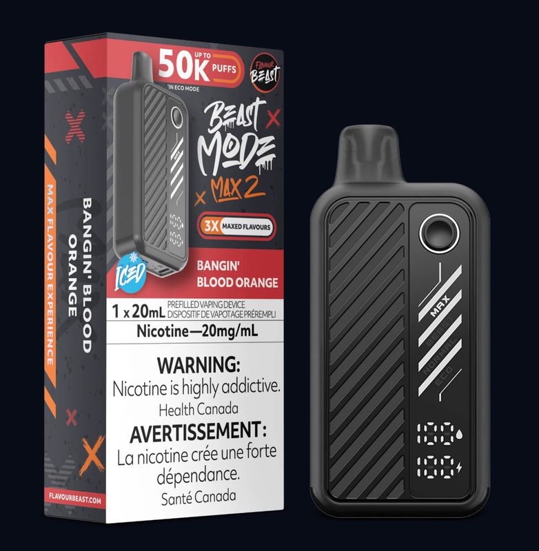 Beast Mode Max 2 Disposable - Bangin’ Blood Orange (Iced)