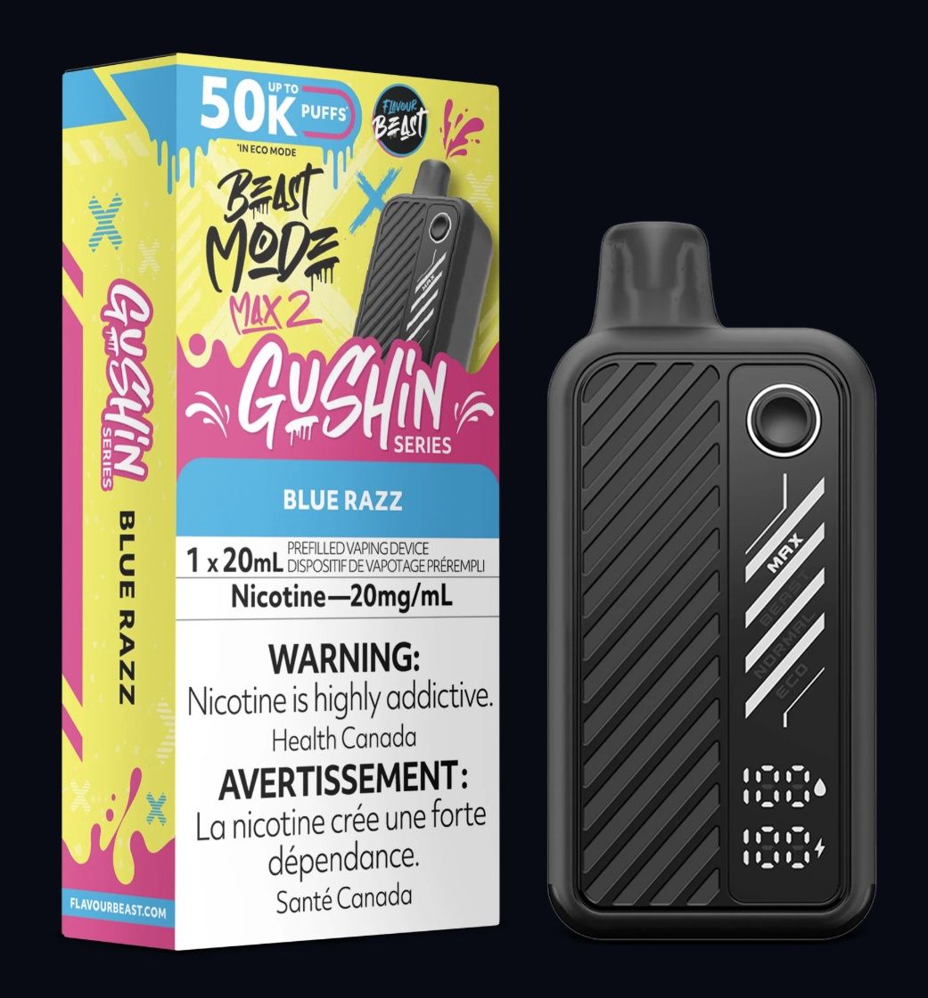 Beast Mode Max 2 Disposable - Gushin Blue Razz