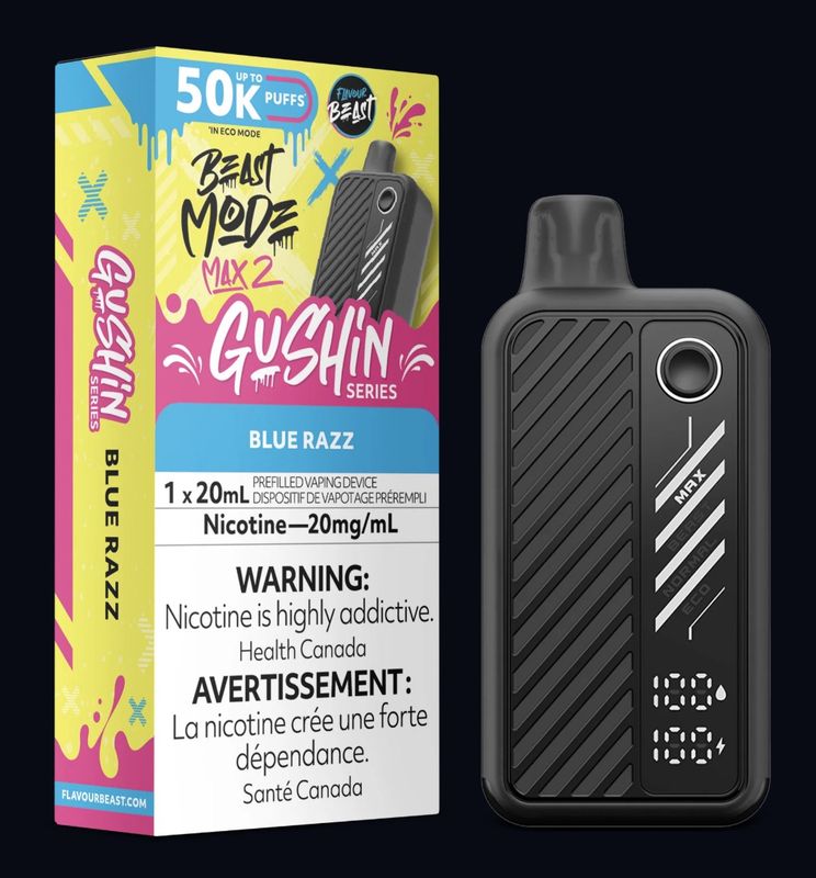 Beast Mode Max 2 Disposable - Gushin Blue Razz