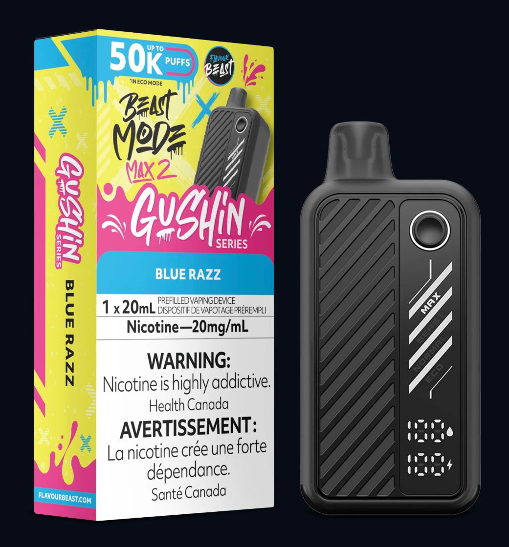 Beast Mode Max 2 Disposable - Gushin Blue Razz