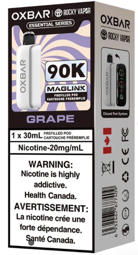 OXBAR x Rocky Vapor Maglink Pod - Essential Series - Grape