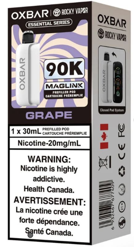 OXBAR x Rocky Vapor Maglink Pod - Essential Series - Grape