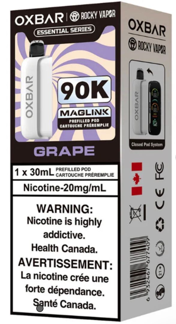 OXBAR x Rocky Vapor Maglink Pod - Essential Series - Grape