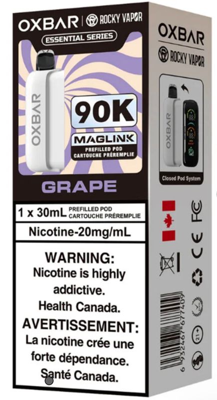 OXBAR x Rocky Vapor Maglink Pod - Essential Series - Grape