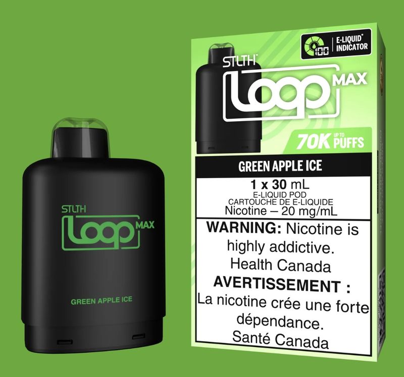 STLTH Loop Max Pod 70K - Green Apple Ice