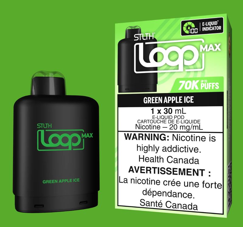 STLTH Loop Max Pod 70K - Green Apple Ice