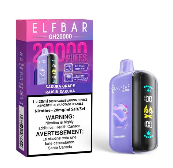 ELFBAR GH20000 Disposable - Sakura Grape