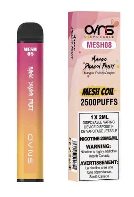 OVNS Mesh 08 - 2500 puffs - Mango Dragon Fruit