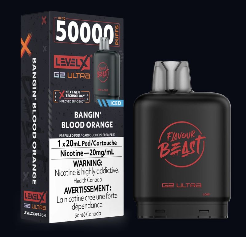 Level X G2 Ultra Pod - Bangin’ Blood Orange (Iced)