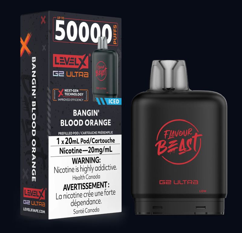 Level X G2 Ultra Pod - Bangin’ Blood Orange (Iced)