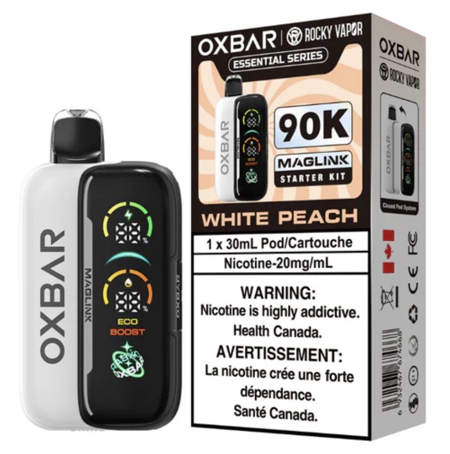 OXBAR x Rocky Vapor Maglink Starter kit - White Peach