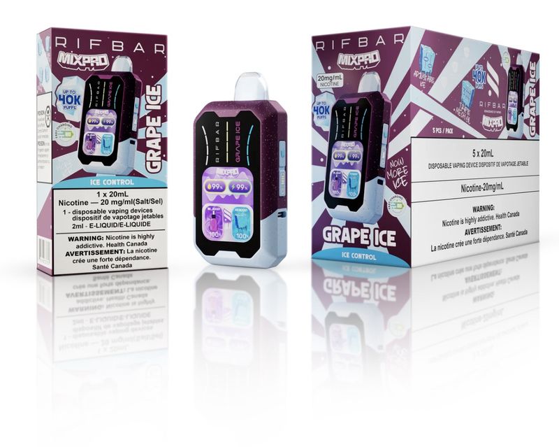 RifBar MixPro 40k Disposable - Grape Ice