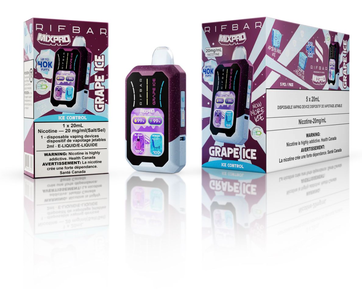 RifBar MixPro 40k Disposable - Grape Ice