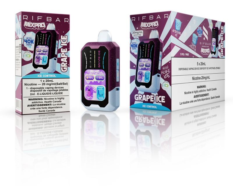 RifBar MixPro 40k Disposable - Grape Ice