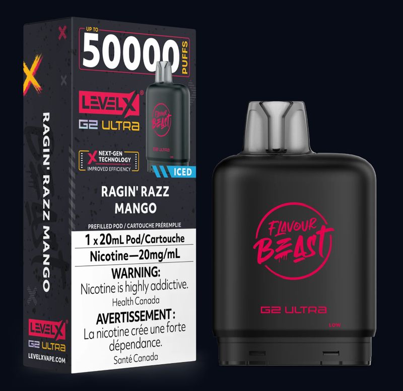 Level X G2 Ultra Pod - Ragin’ Razz Mango (Iced)