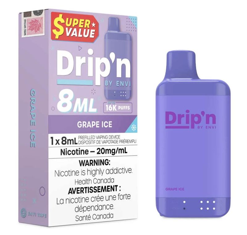 DRIP’N 8ml Disposable - Grape Ice