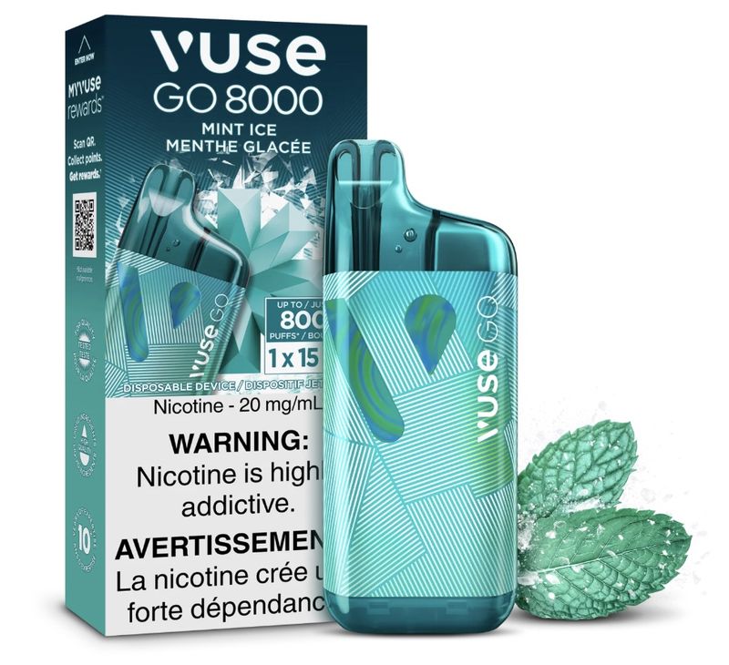 VUSE GO 8000 Puffs Disposable - Mint Ice