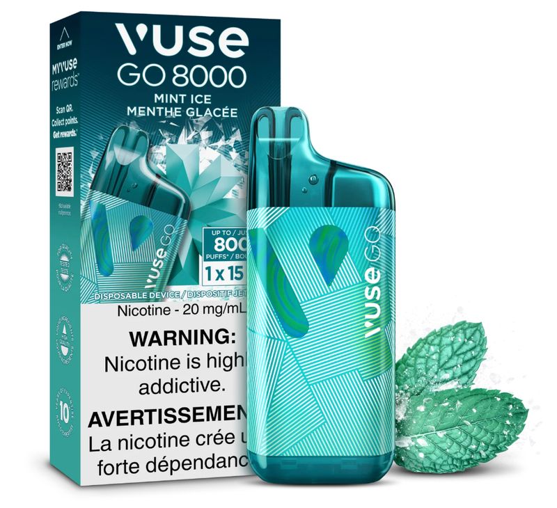 VUSE GO 8000 Puffs Disposable - Mint Ice