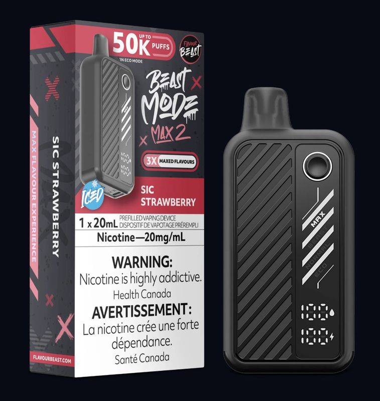 Beast Mode Max 2 Disposable - Sic Strawberry (Iced)
