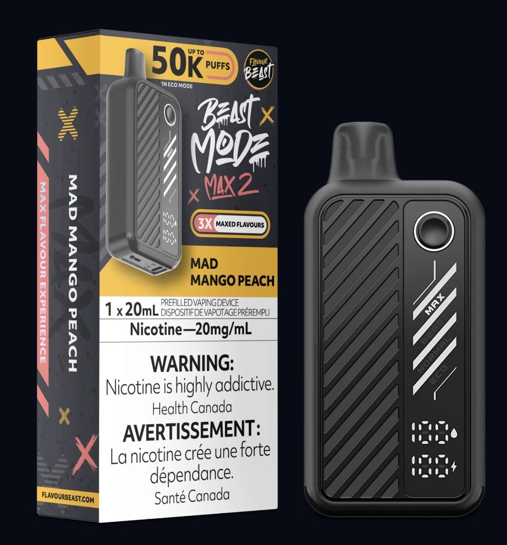 Beast Mode Max 2 Disposable - Mad Mango Peach