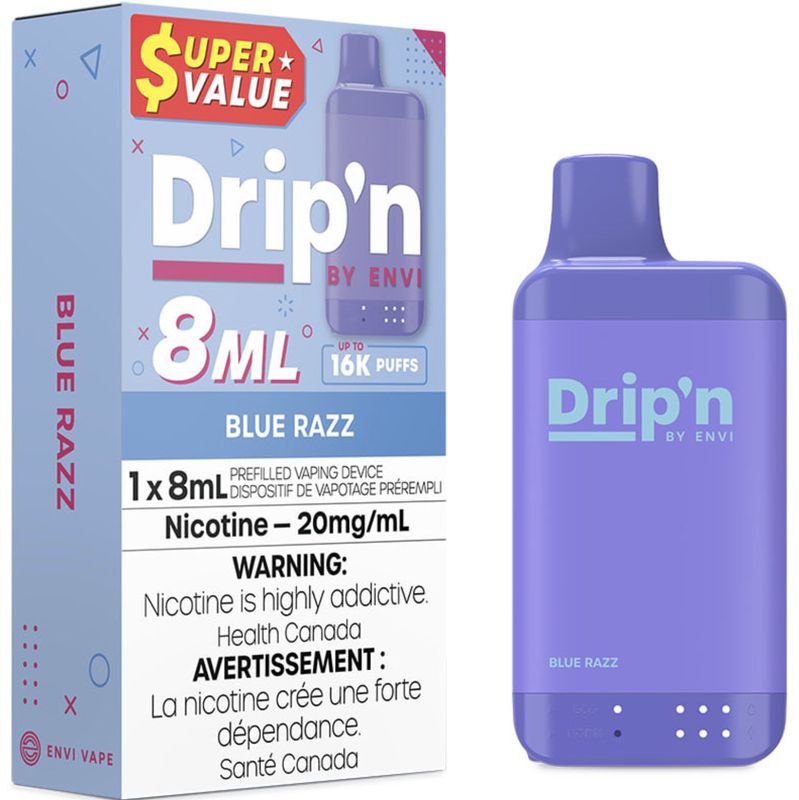 DRIP’N 8ml Disposable - Blue Razz