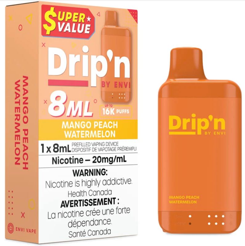 DRIP’N 8ml Disposable - Mango Peach Watermelon
