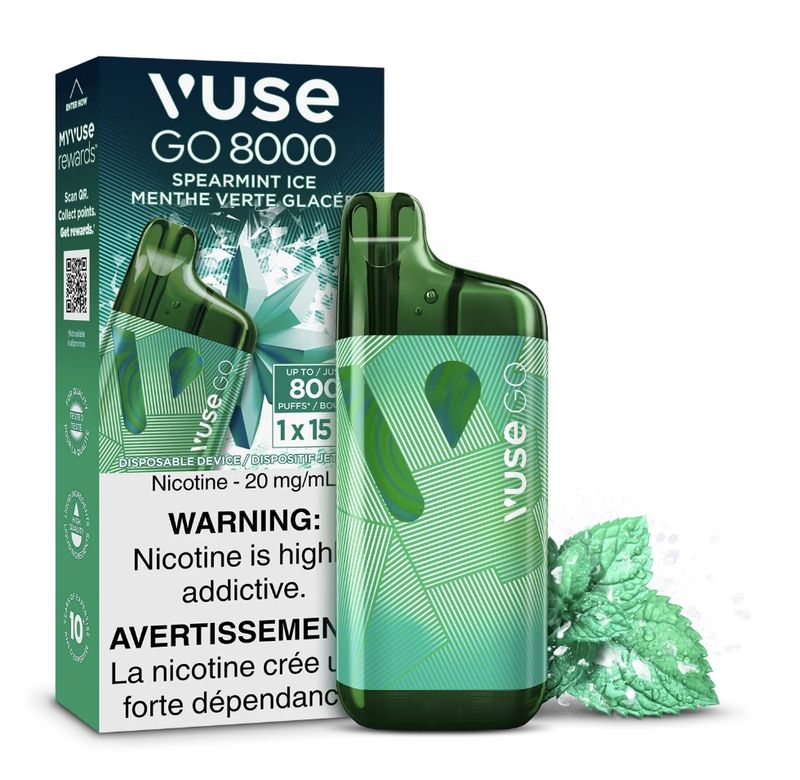 VUSE GO 8000 Puffs Disposable - Spearmint Ice