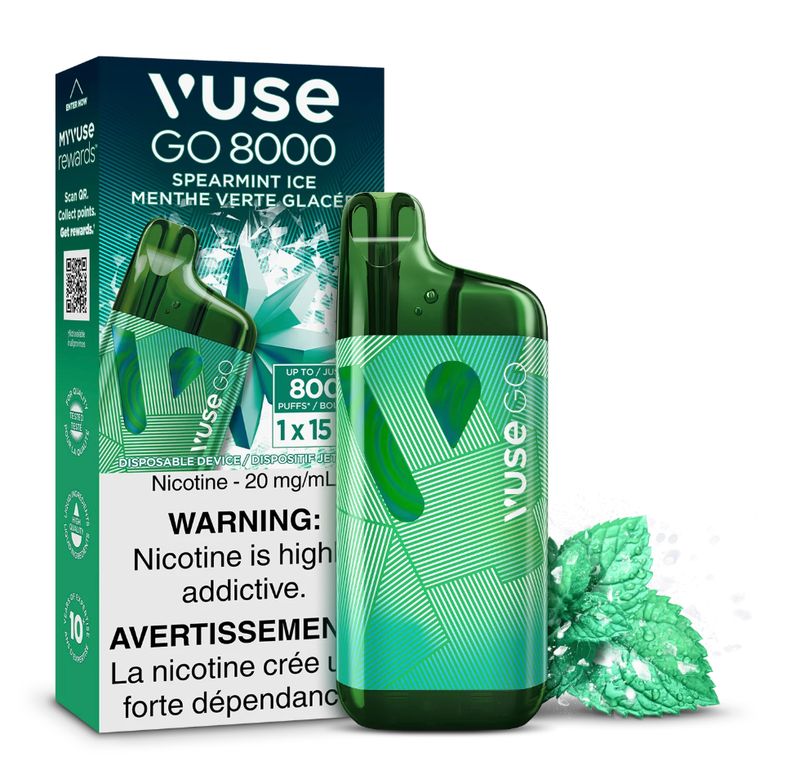 VUSE GO 8000 Puffs Disposable - Spearmint Ice