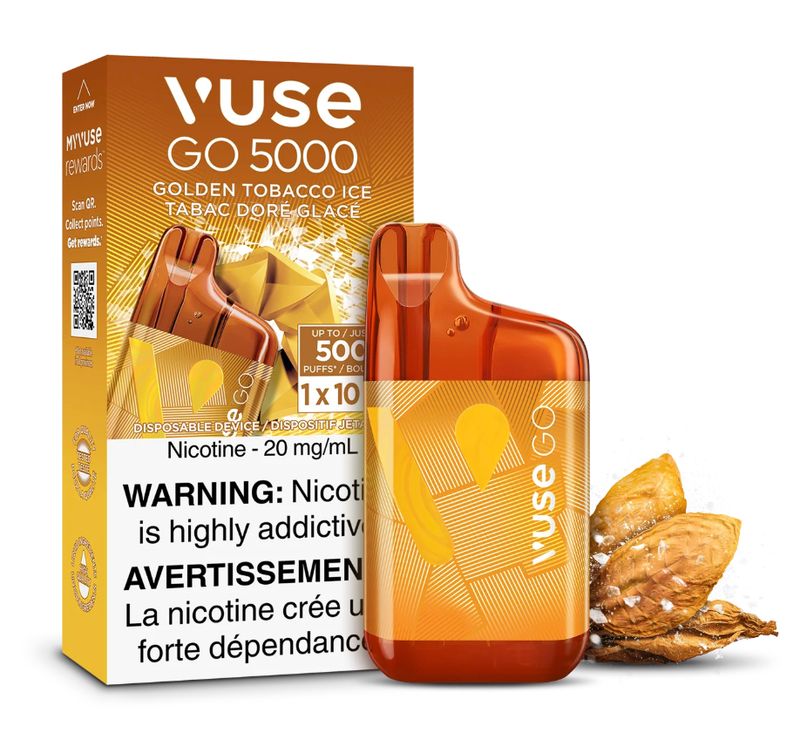 VUSE GO 5000 Disposable - Golden Tobacco Ice