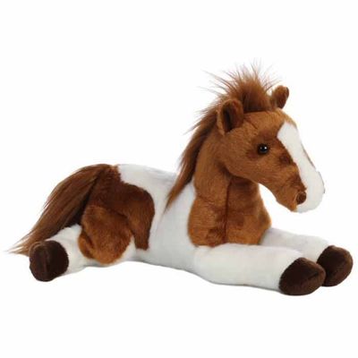 12" Plush Brown Paint Horse