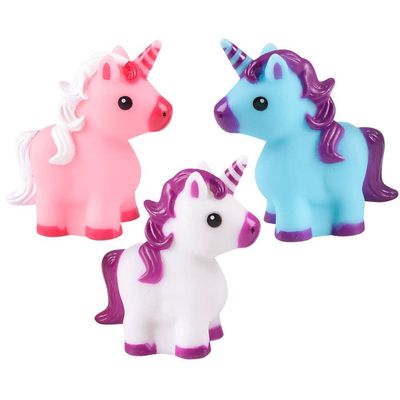 2" Rubber Unicorn Toy