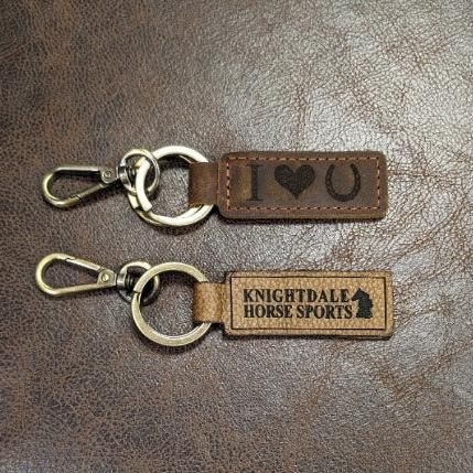 Back Forty Designs Leather Keychain