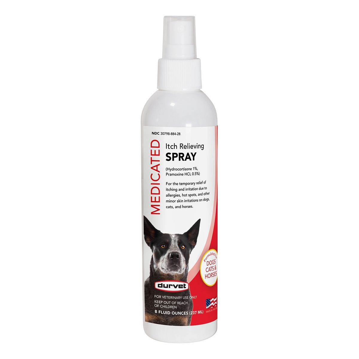 DURVET Medicated Itch Relieving Spray 8 oz