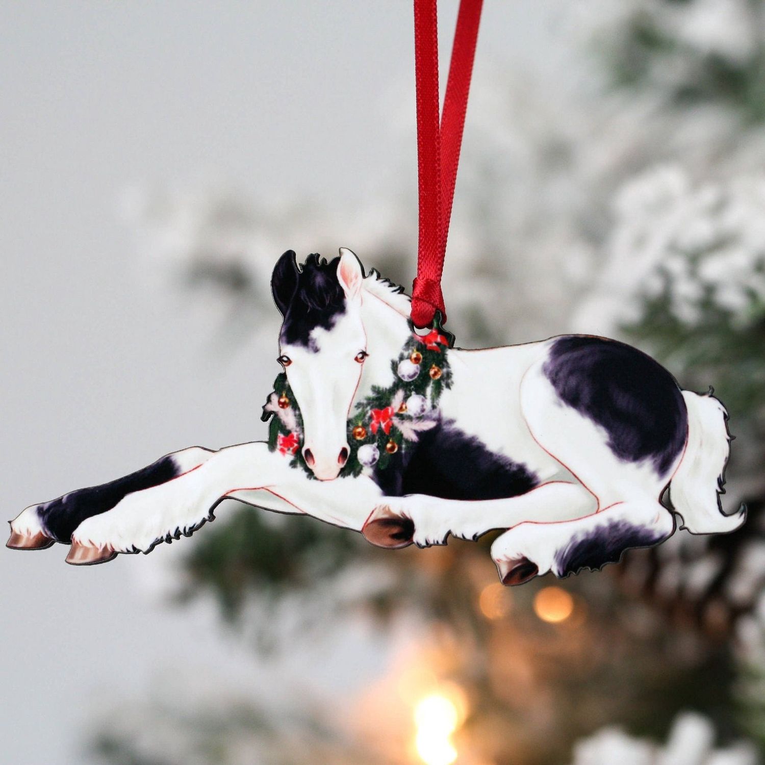 Gypsy Vanner Horse Christmas Ornament - Gypsy Foal II