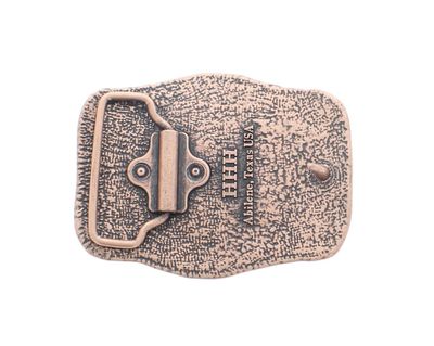 Copper Floral Belt Buckle