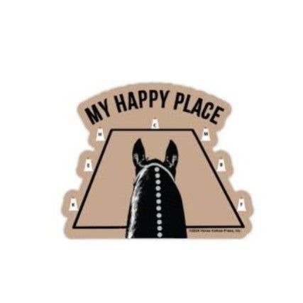 3" My Happy Place Dressage Sticker