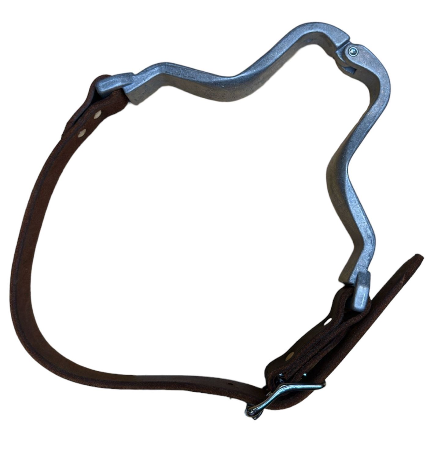 Aluminum Hinge Cribbing Collar w/ Leather Strap