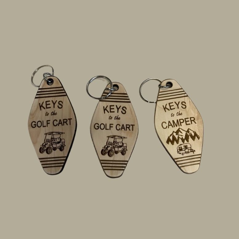 Back Forty Designs Wood Keychain
