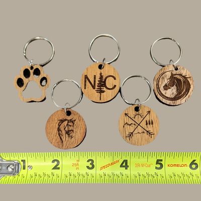 Back Forty Designs Wood Keychain