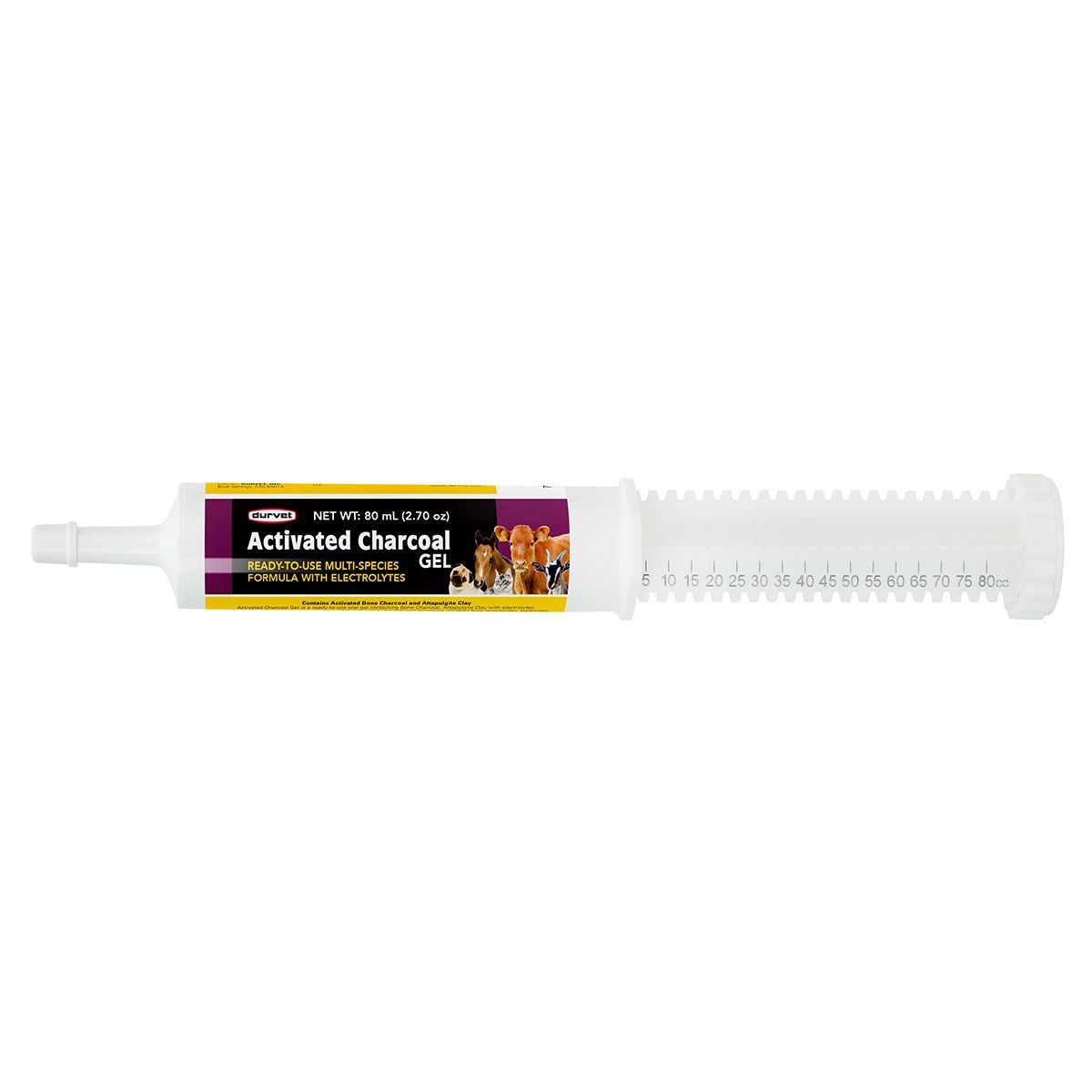 Activated Charcoal Gel 80ml syringe