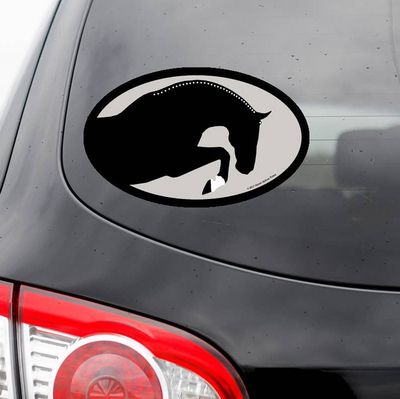 HHP Oval Equestrian Horse Sticker: Hunter