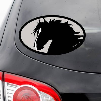 Horse Sticker: Horse w/ Flowing Mane