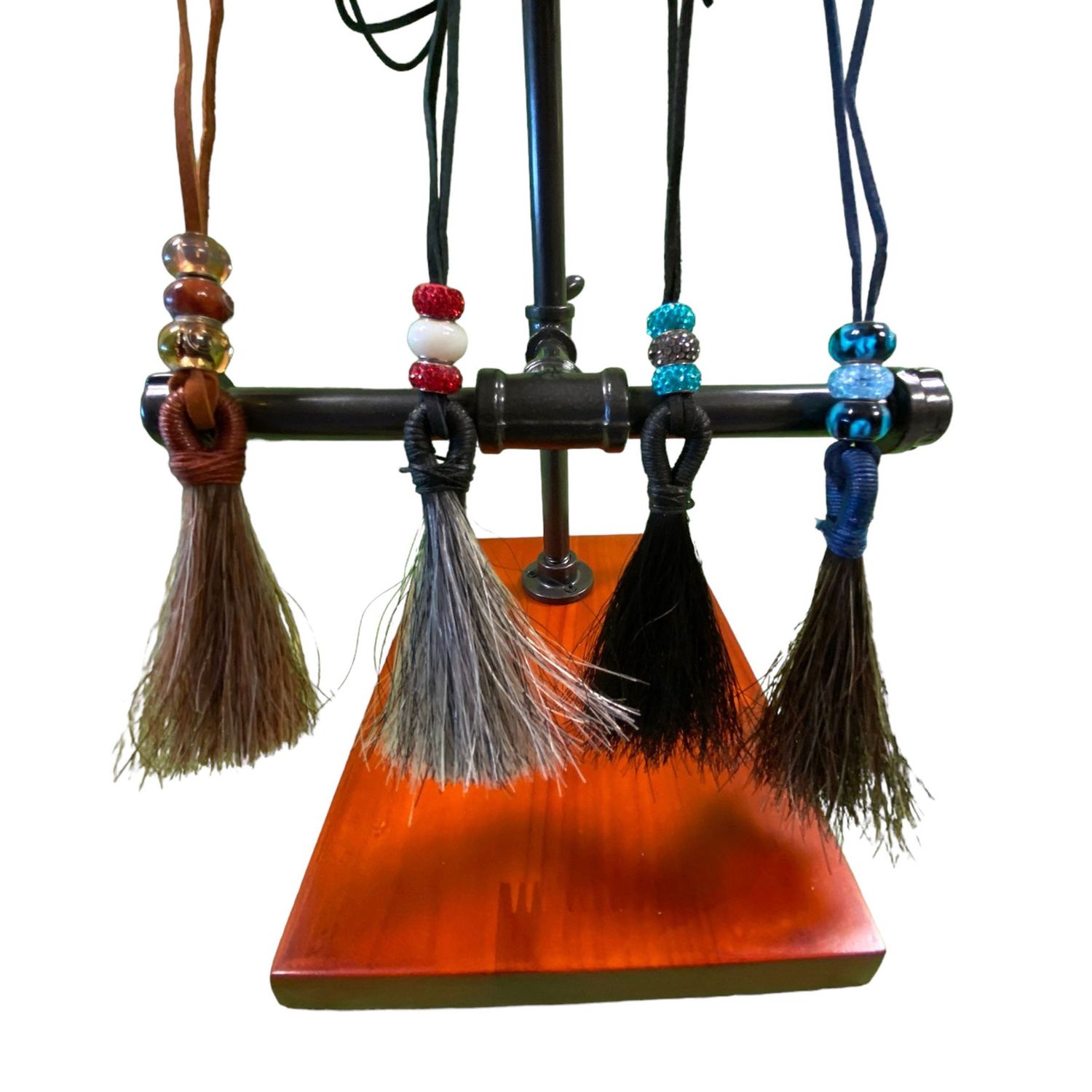 HorseHairz Eq Tassel Necklace w/ beads