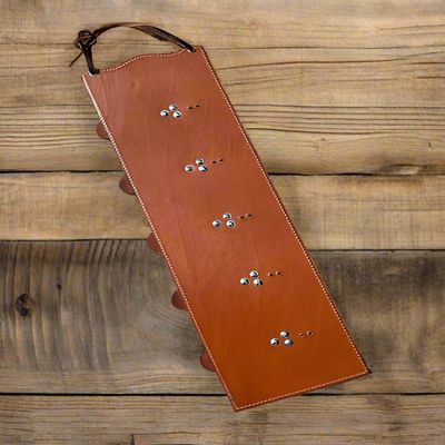 Equestrian Cowhide Belt Buckle Display