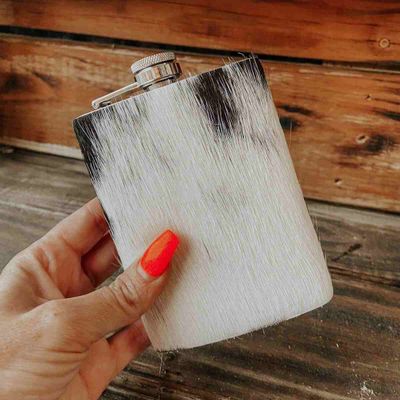 Cowhide Flask Stainless Steel