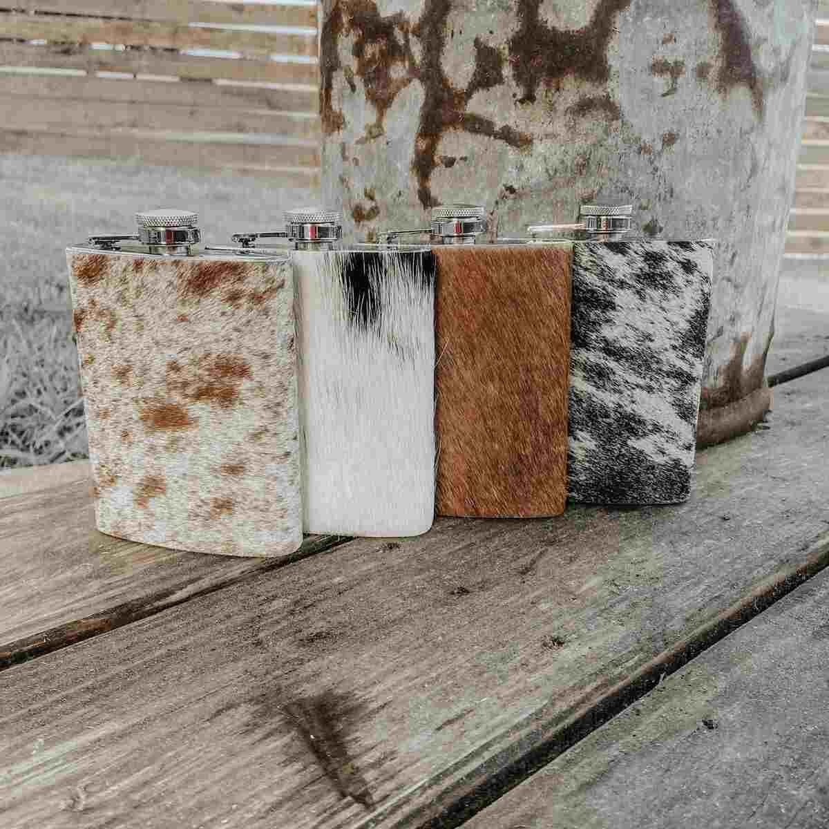 Cowhide Flask Stainless Steel