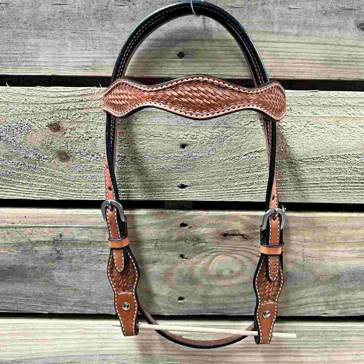 Gag Browband Headstall w/ Short Cheeks