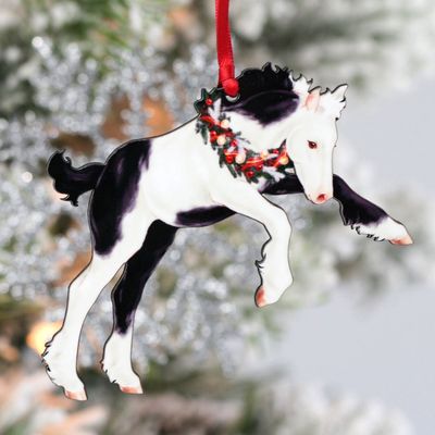 Gypsy Vanner Horse Christmas Ornament - Gypsy Foal IV