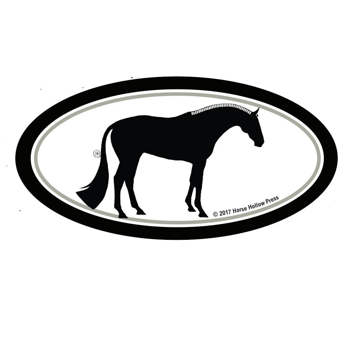 Horse Hollow Press - Horse Laptop, Cell Phone &amp; Helmet Sticker: Hunter Horse