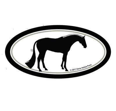 Horse Hollow Press - Horse Laptop, Cell Phone &amp; Helmet Sticker: Hunter Horse